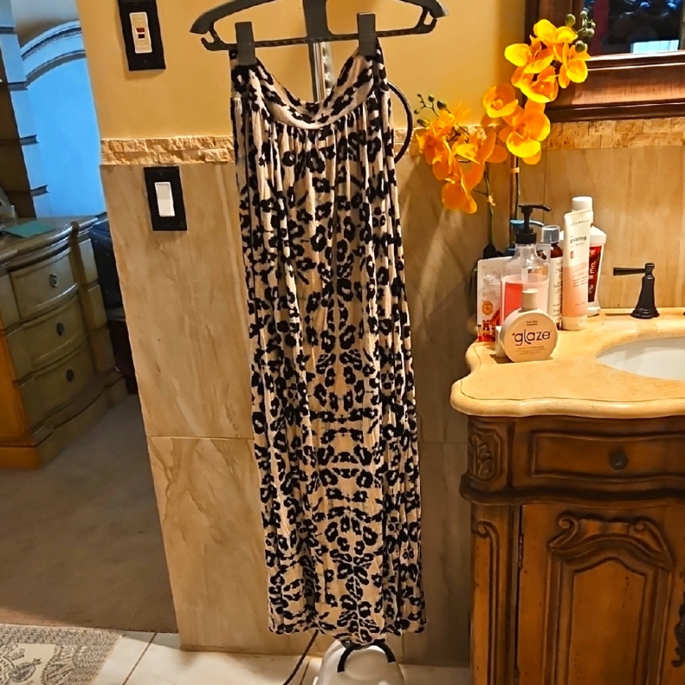 Rebecca Taylor Black and Cream Patterned Skirt, Sz M